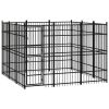 Outdoor Dog Kennel Steel 89.2 ftÂ²