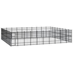 Outdoor Dog Kennel Steel 793.6 ftÂ²