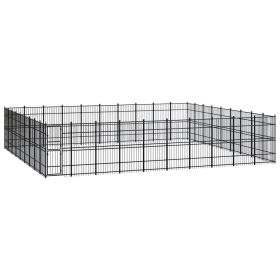 Outdoor Dog Kennel Steel 892.8 ftÂ²