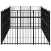 Outdoor Dog Kennel Steel 238.1 ftÂ²