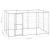 Outdoor Dog Kennel Galvanized Steel 78.1 ftÂ²