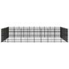 Outdoor Dog Kennel Steel 793.6 ftÂ²