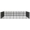 Outdoor Dog Kennel Steel 714.3 ftÂ²