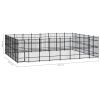 Outdoor Dog Kennel Steel 476.2 ftÂ²