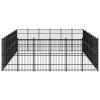 Outdoor Dog Kennel Steel 535.7 ftÂ²