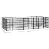 Outdoor Dog Kennel Steel 238.1 ftÂ²