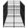 Outdoor Dog Kennel Steel 178.6 ftÂ²