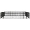 Outdoor Dog Kennel Steel 992 ftÂ²