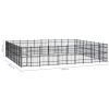 Outdoor Dog Kennel Steel 892.8 ftÂ²