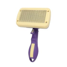 Household Cat Automatic Hair Comb (Option: Purple-91317style)