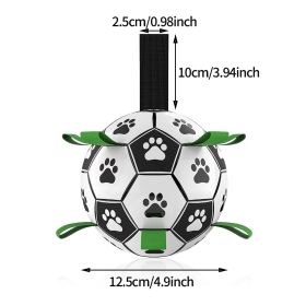 Interactive Dog Football Toy Soccer Ball Inflated Training Toy For Dogs Outdoor Border Collie Balls For Large Dogs Pet Supplies (Option: A)