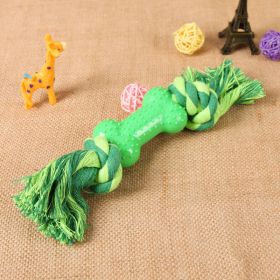 Plastic Bone Seal String Pet Toy (Option: Green-26x5cm)