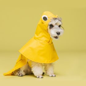 Pet Dog Cape-style Raincoat Waterproof (Option: Yellow-S)