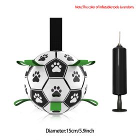 Interactive Dog Football Toy Soccer Ball Inflated Training Toy For Dogs Outdoor Border Collie Balls For Large Dogs Pet Supplies (Option: B)