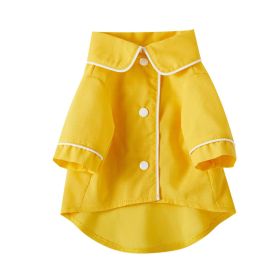 Pet Pajamas Dog Pajamas Small Dog Cat Clothing (Option: Yellow-M)