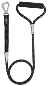 Pet Life 'Flexo-Tour' Shock Aborbing and 3M Reflective Dog Leash (Color: Black)