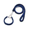 Eight-strand nylon braided dog collar leash dog chain impact blasting chain pet leash