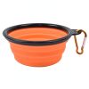 350ml/1000ml Large Collapsible Dog Pet Folding Silicone Bowl Outdoor Travel Portable Puppy Food Container Feeder Dish Bowl