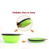 1000ml Large Collapsible Dog Pet Folding Silicone Bowl Outdoor Travel Portable Puppy Food Container Feeder Dish Bowl