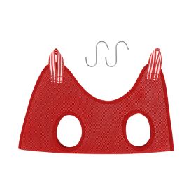 Pet Grooming Hammock Harness For Cats And Dogs, Cat Grooming Sling For Trimming Nail And Ear Care, Pet Hammock Restraint Bag (Option: Red-M)