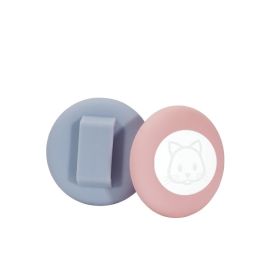 Silicone Tracker Pet Collar Anti-lost Locator Protective Shell (Option: Gray Blue Pink-M)