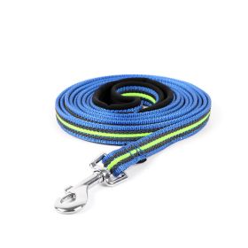 Pet Dog Chain Leash Products Accessories Nylon (Option: Blue Green-XL 10m)