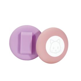 Silicone Tracker Pet Collar Anti-lost Locator Protective Shell (Option: Light Purple Pink-S)